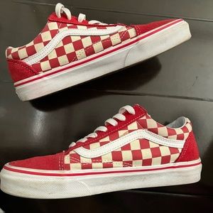 RED CHECKERED VANS